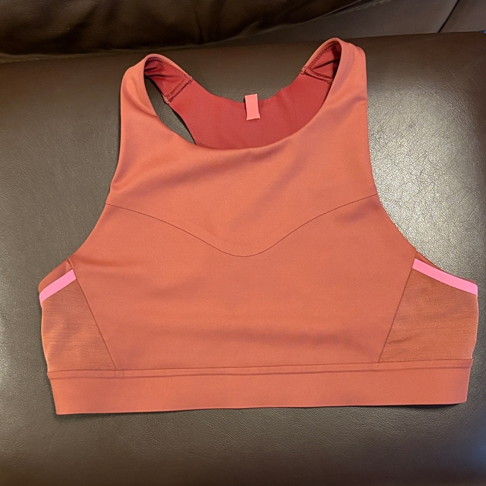 Brooks Rust and Pink Sports Bra
